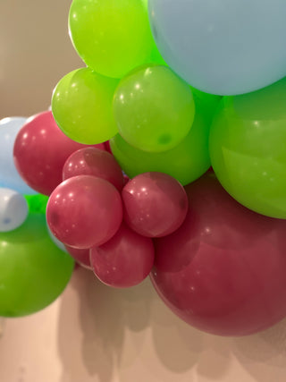 The Light Year Balloon Kit by INVYTE | Light Blue, lime Green, and Orchard Purple Balloon Garland Kit