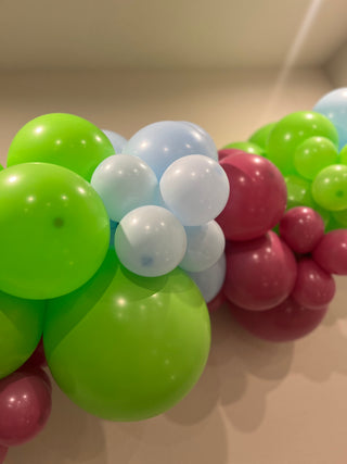 The Light Year Balloon Kit by INVYTE | Light Blue, lime Green, and Orchard Purple Balloon Garland Kit