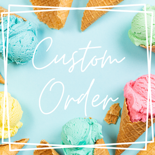 Custom Order: 9ft Balloon Garland and Ice Cream Cone Balloon Installation