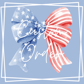 Custom Order: Red, White, and Bow Easel Balloon Garland