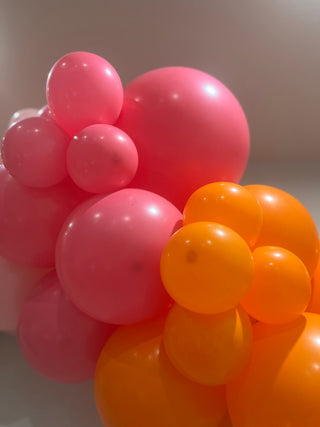 Golden Sunset Balloon Kit by INVYTE | Orange, Pink, Fuchsia, and Gold Balloon Garland Kit