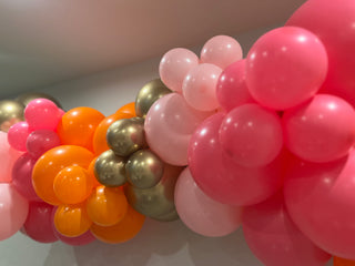 Golden Sunset Balloon Kit by INVYTE | Orange, Pink, Fuchsia, and Gold Balloon Garland Kit