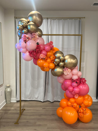 Golden Sunset with Floral Backdrop | April 2024