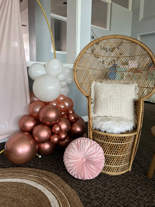 Rose Gold Balloon Kit by INVYTE | Rose Gold, Metallic Rose Gold, and White Balloon Garland Kit