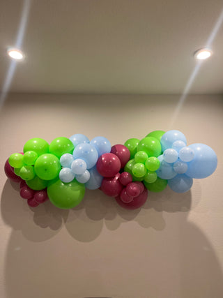 The Light Year Balloon Kit by INVYTE | Light Blue, lime Green, and Orchard Purple Balloon Garland Kit