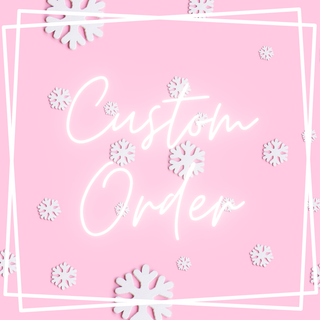 Custom Order: A Little Snowflake is on the Way Backdrop