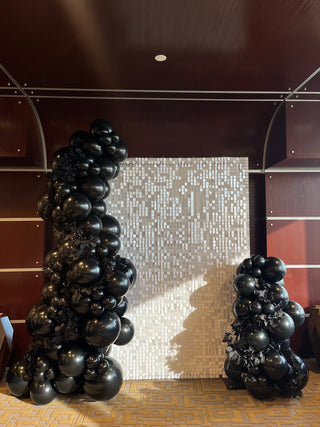 White Shimmer Wall Rental