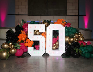Marquee Number x Balloon Decor