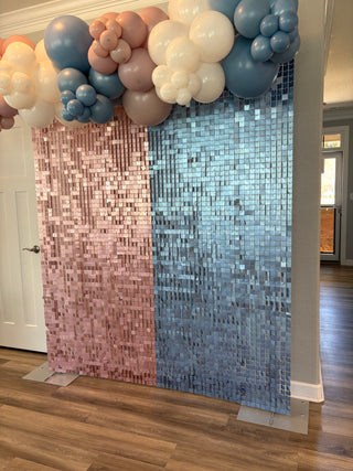 Gender Reveal Shimmer Backdrop