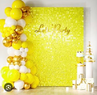 Yellow Shimmer Wall Rental