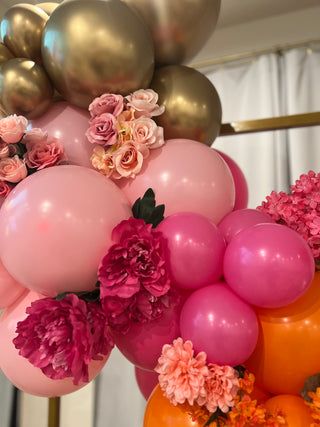 Golden Sunset with Floral Backdrop | April 2024
