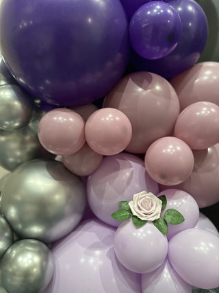 Double Custom Backdrop Rental with Balloon Installation