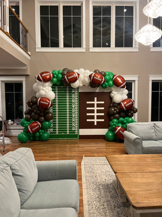 Touchdown: Football Field & Football Backdrop Duo