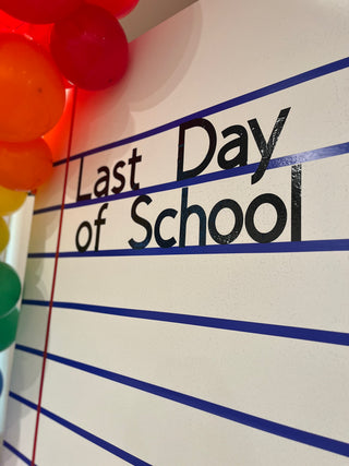 Schools Out Notebook Backdrop | June 2024