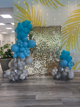 Light Gold Shimmer Wall Rental