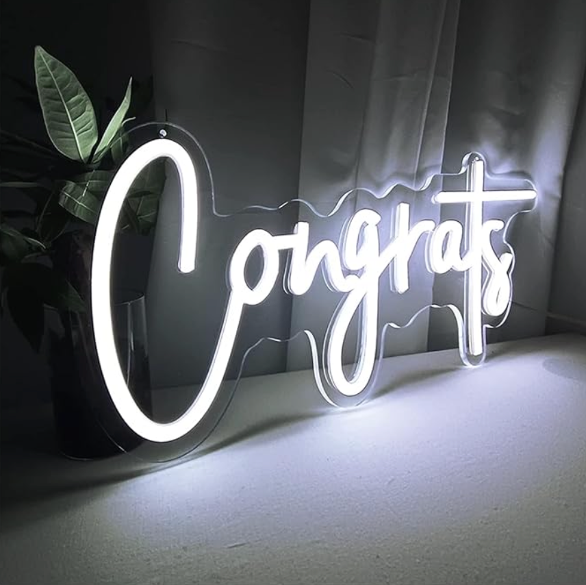 Congrats Neon Sign Rental